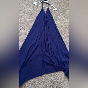 Elegant Navy Blue Maxi Dress